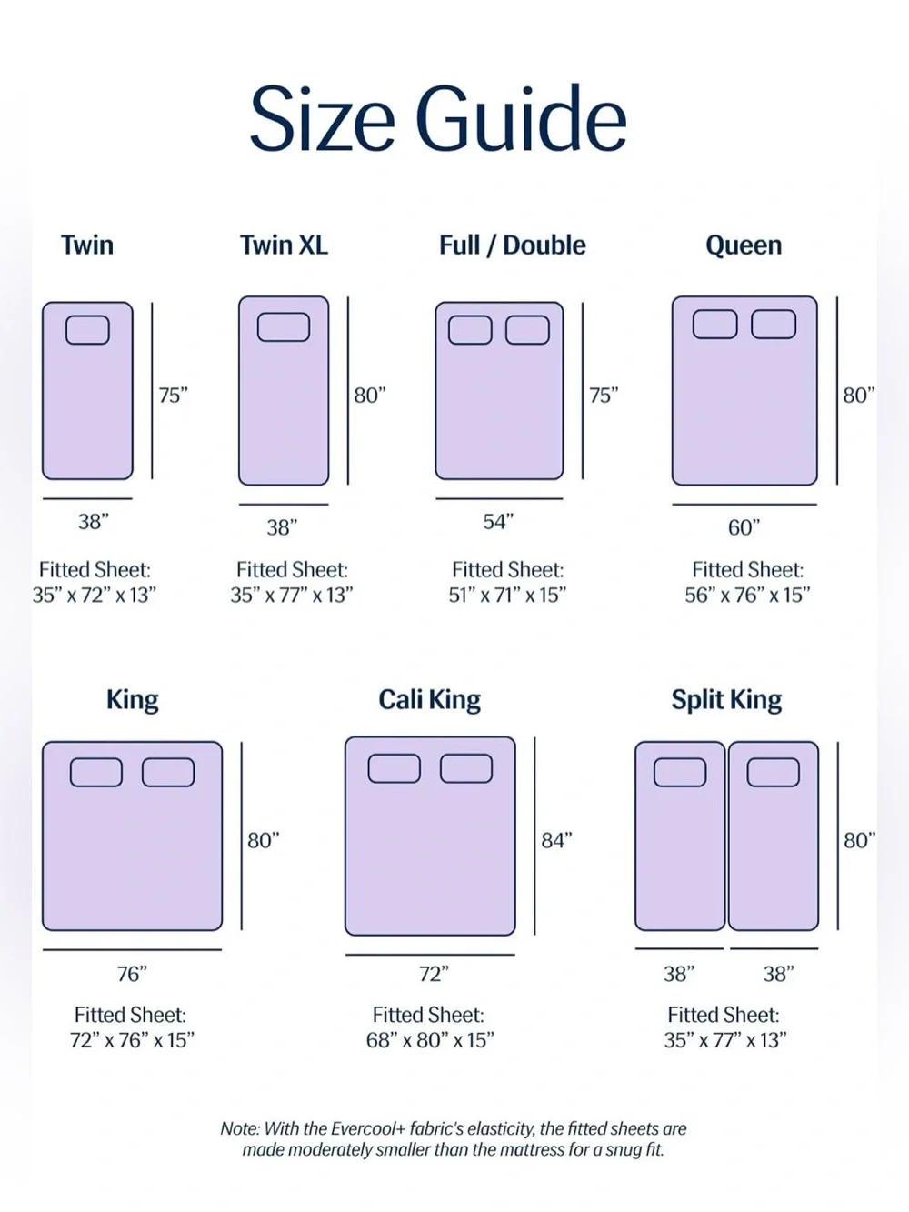REST® Lavender breeze Cooling Fitted Sheet Hot Sleepers King Cool-to-Touch fabri